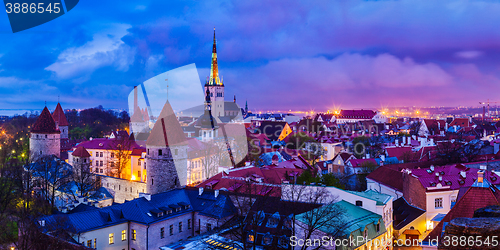 Image of Tallinn Medieval Old Town panorama, Estonia