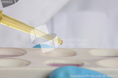 Image of Analysing chemical reactions in spot plate