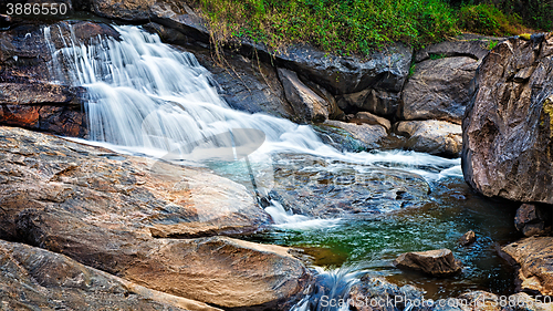 Image of Small tropical waterfall