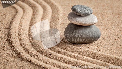 Image of Japanese Zen stone garden