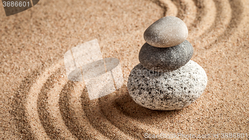 Image of Japanese Zen stone garden