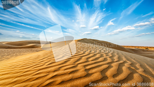 Image of Dunes of Thar Desert, Rajasthan, India