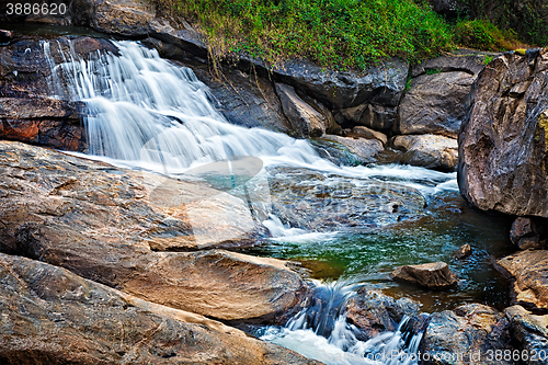 Image of Small tropical waterfall