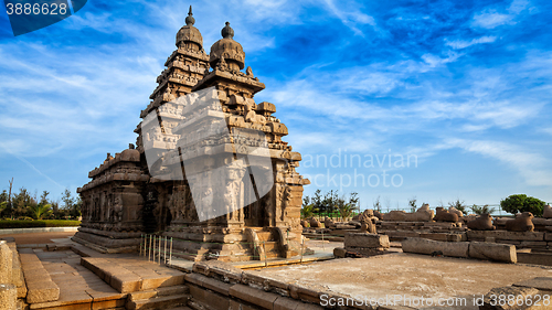 Image of Shore temple in Mahabalipuram, Tamil Nadu, India