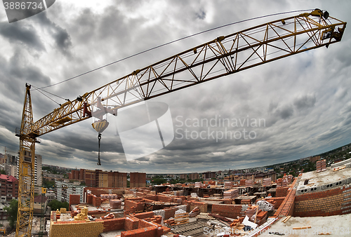 Image of Construction site at summer day