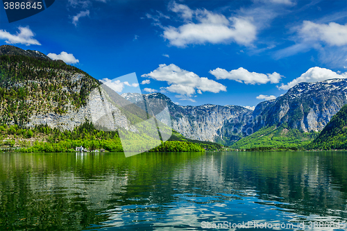 Image of Hallstatter See mountain lake in Austria