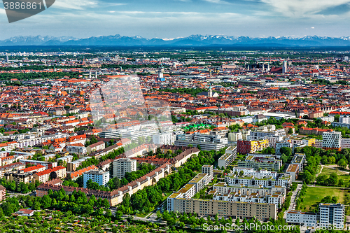 Image of Aerial view of Munich. Munich, Bavaria, Germany