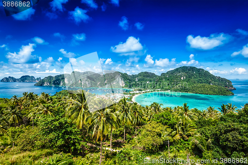 Image of Green tropical island 