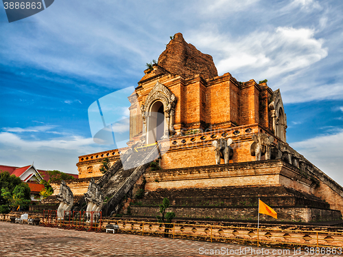 Image of Wat Chedi Luang. Chiang Mai, Thailand