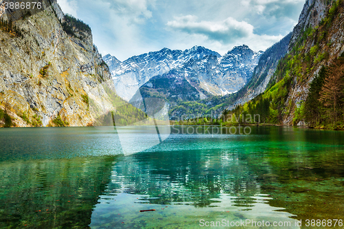 Image of Obersee - mountain lake, Germany