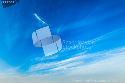 Image of Blue sky with clouds