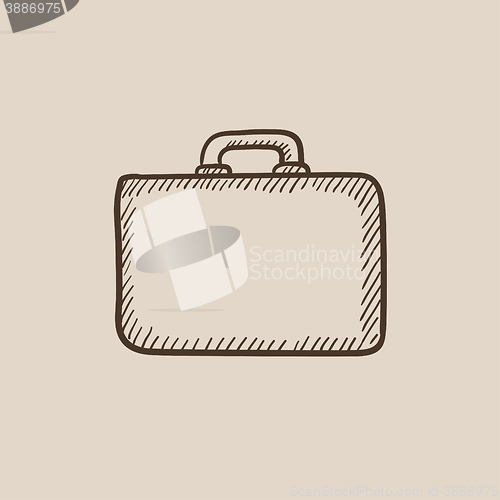 Image of Briefcase sketch icon.