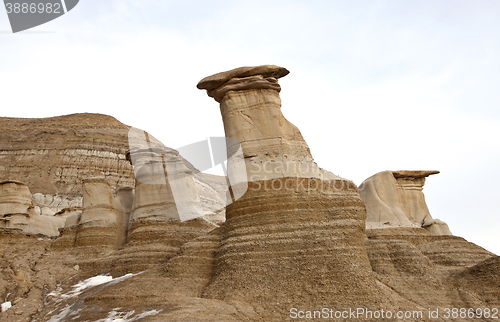 Image of Badlands Alberta  hoo doo