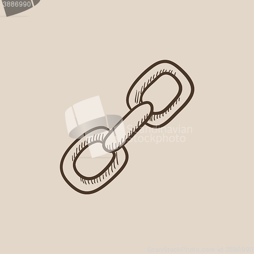 Image of Chain links sketch icon.