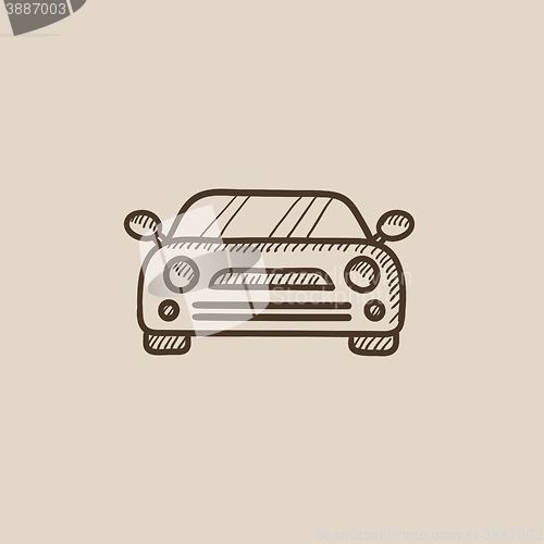 Image of Car sketch icon.