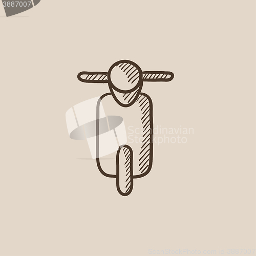 Image of Scooter sketch icon.