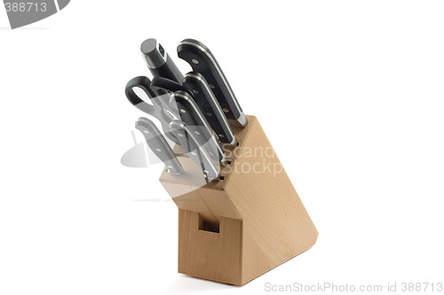 Image of set of kitchen knifes