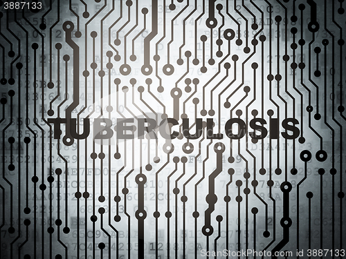 Image of Healthcare concept: circuit board with Tuberculosis