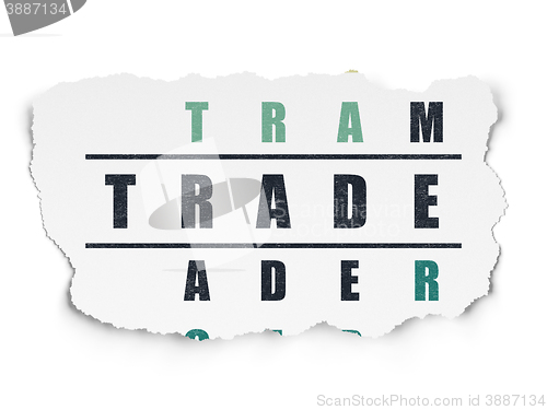 Image of Finance concept: Trade in Crossword Puzzle