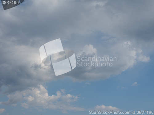 Image of Blue sky with clouds background