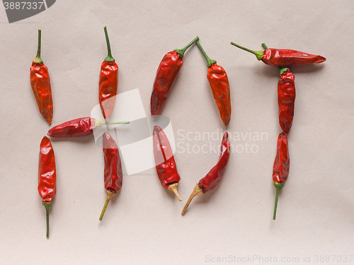Image of Hot chili pepper vegetables