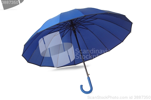 Image of Blue umbrella on white