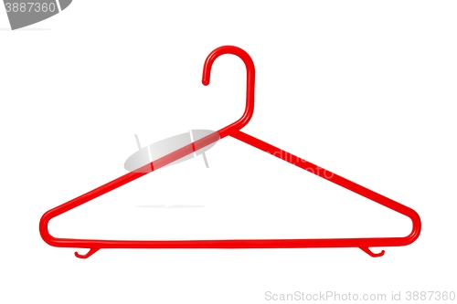 Image of Red plastic hanger