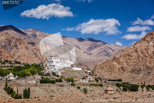 Image of Likir Gompa Tibetan Buddhist monastery in Himalayas