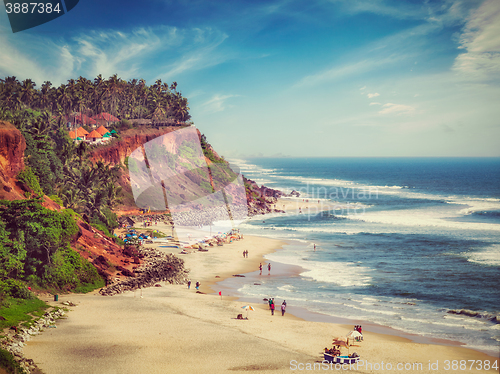 Image of Varkala beach, Kerala, India