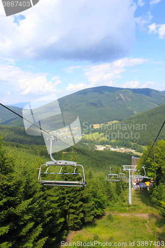 Image of funicular in jeseniky mountains