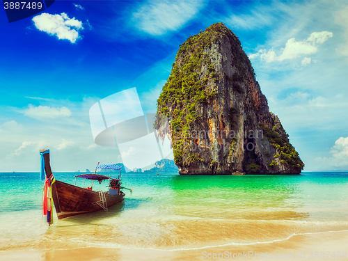 Image of Thailand tropical vacation concept background