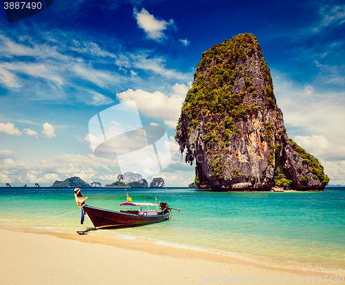 Image of Thailand tropical vacation concept background