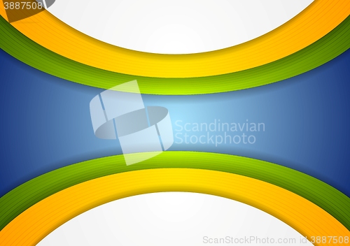 Image of Colorful abstract corporate wavy background