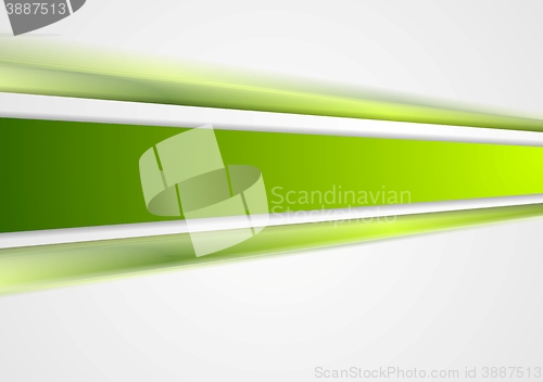 Image of Green tech stripes blurred abstract design