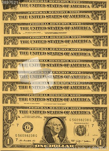 Image of Dollar notes 1 Dollar - vintage