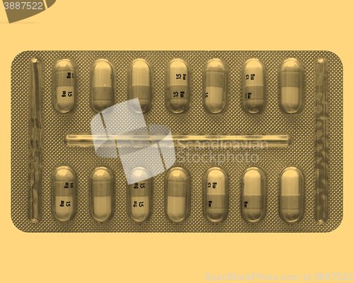 Image of Medical pills vintage