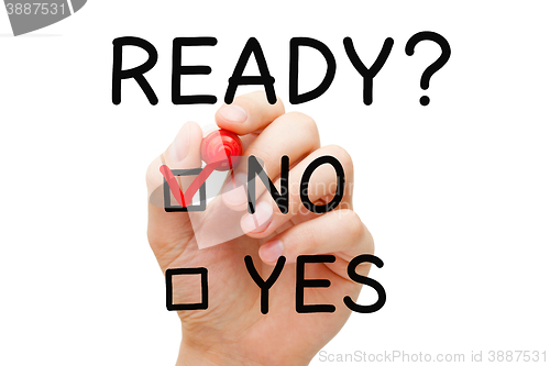 Image of Ready No Yes Check Mark Concept