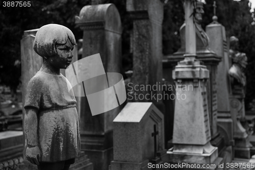 Image of Old Cemetery statue