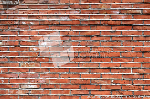 Image of old wall with red bricks