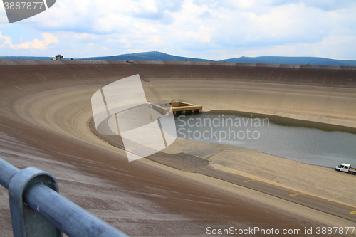 Image of Photo of the empty water reservoire Dlouhe Strane