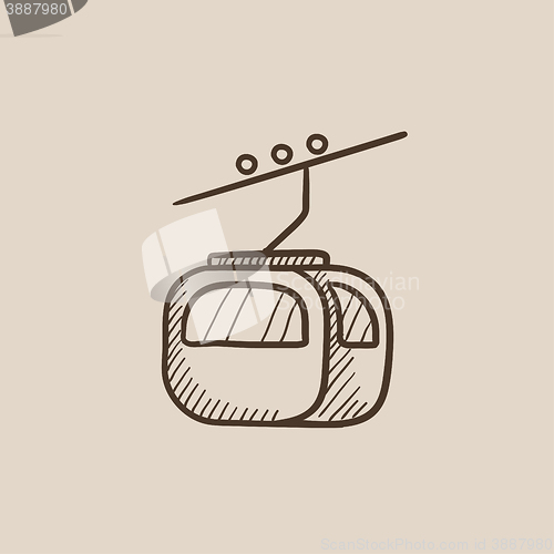 Image of Funicular sketch icon.