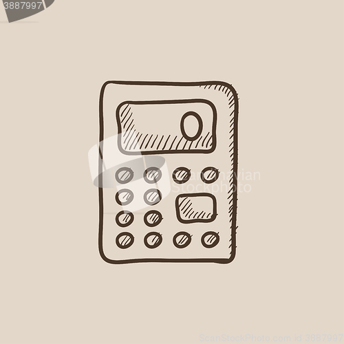 Image of Calculator sketch icon.