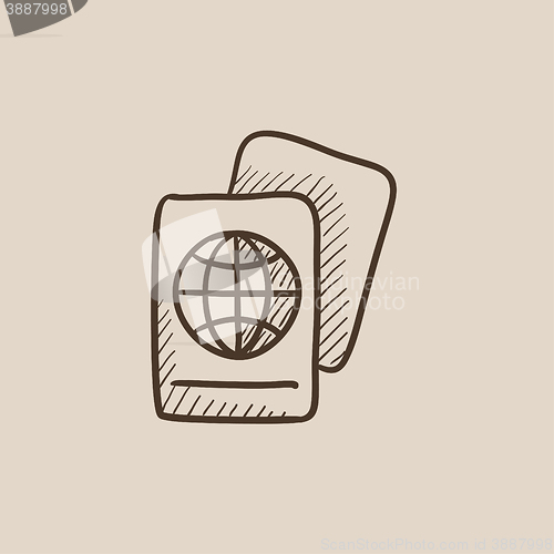 Image of Map sketch icon.