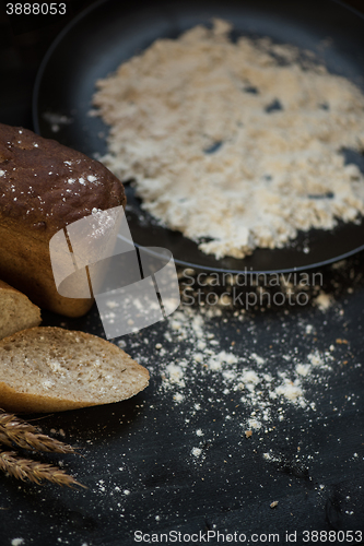 Image of Bread composition with wheats