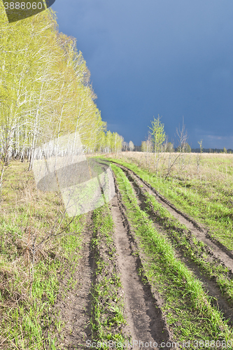 Image of road in field