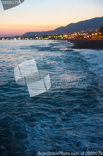 Image of sea in the evening