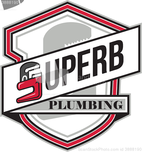 Image of Superb Plumbing Shield Retro