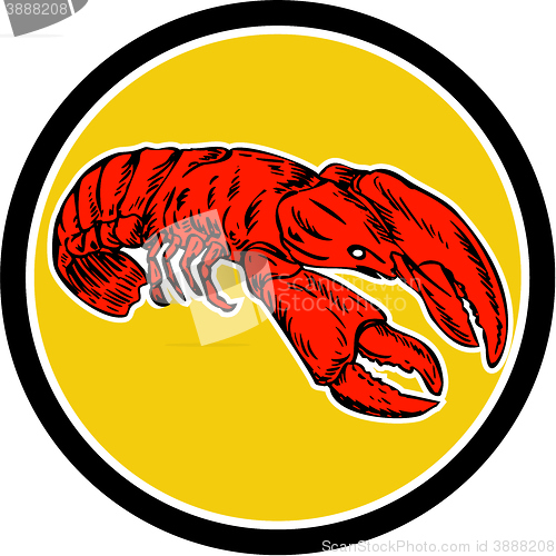 Image of Red Lobster Circle Retro