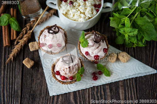 Image of Homemade dessert from cottage cheese