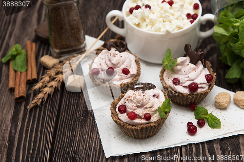 Image of Homemade dessert from cottage cheese